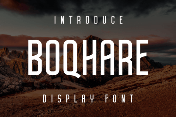 Boqhare: A Display Font That Elevates Web Design