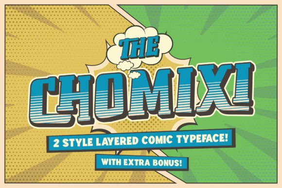 Chomoxi: A Playful Display Font for Social Media Graphics