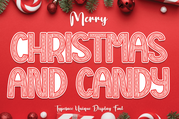 Christmas and Candy: A Playful Display Font for Bold Campaigns
