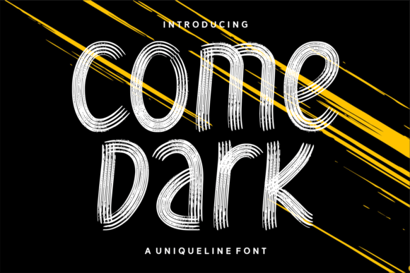 Come Dark Display Font for Bold Campaign Visuals