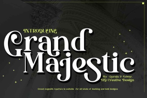 Grand Majestic: An Elegant Display Font with a Modern Edge