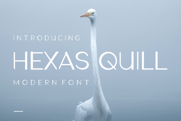 Hexas Quill: A Modern Display Font for Polished Branding