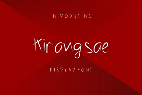 Kirangsae: A Handwritten Display Font for Web Designers