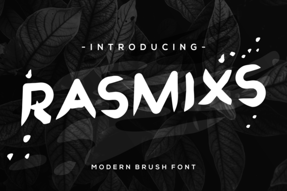 Rasmixs: A Display Font with Handcrafted Character
