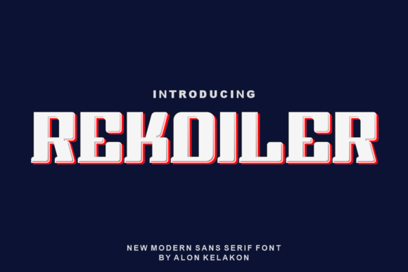 Rekoiler: A Bold Display Font for Small Businesses