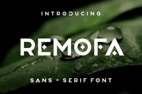 Remofa: A Display Font for Branding with Personality