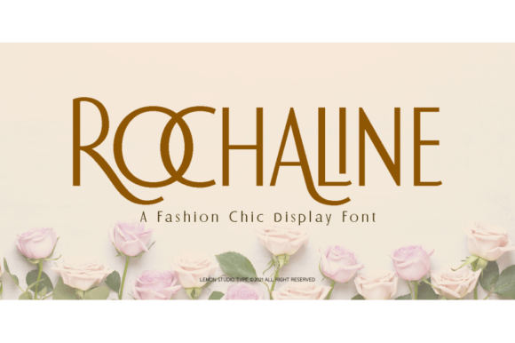 Rochaline, a Fashion-Chic Display Typeface for Editorial Design