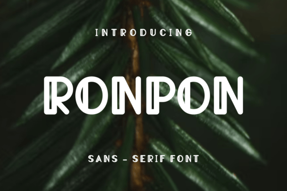 Ronpon Display Font: Perfect for Craft Labels & Signage
