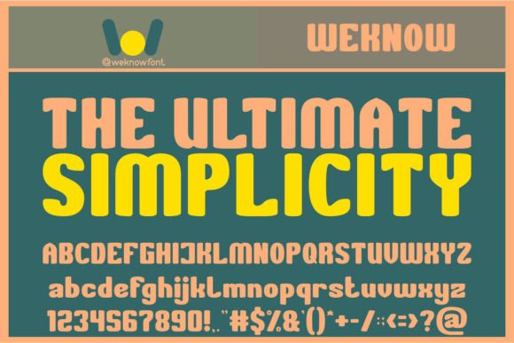 The Ultimate Simplicity: A Display Font for Web Designers