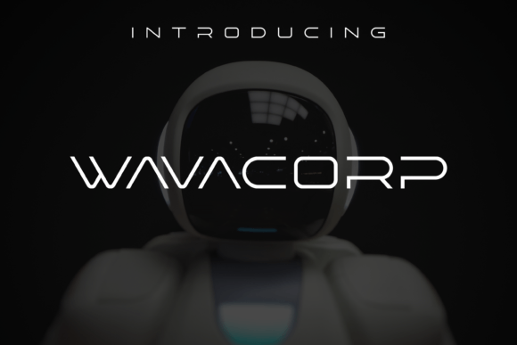 Wavacorp Typeface: Futuristic Display Font for Crafters
